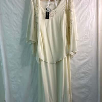 Occasions by Millers Womens  Size 18 Casual Dress / Formal Dress Cream 