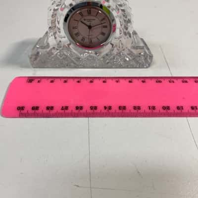 Vintage Rothmans Group Small Waterford Crystal Quartz Mantle Clock