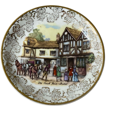 Staffordshire 'The Old Coach House - Bristol' Mini Decorative Plate