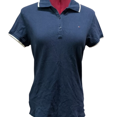 Tommy Hilfiger Womens  Size S Polo Shirt Navy Blue 
