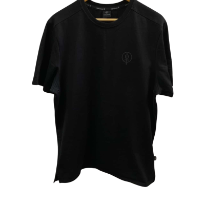  THRUDARK Mens Size L Short Sleeve T-shirt Black & Camouflage 