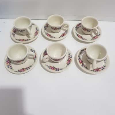 Robert Gordon Australia Teacup saucer set of 6