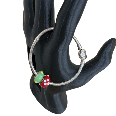 Pandora Womens  Sterling Silver with  Murano glass beads Bracelet Multicoloured 