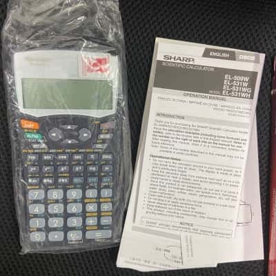 Sharp EL-531WH-BK Scientific & Statistics Calculation Calculator