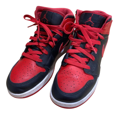 Nike Kids Hightops  Size 6.5 Black  / Red / White 