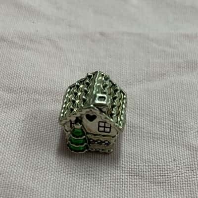 Pandora Retired Gingerbread House Charm Sterling Silver
