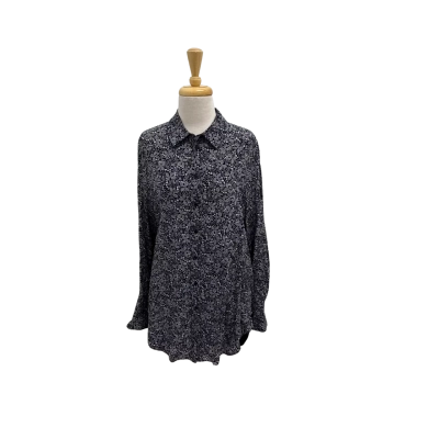 Witchery Silk Geo Scarf Shirt.  Size 12.  New with tags