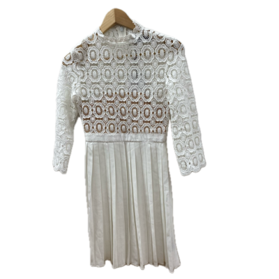 Little Mistress Womens  Size 6 Short Sleeve Dress  White 