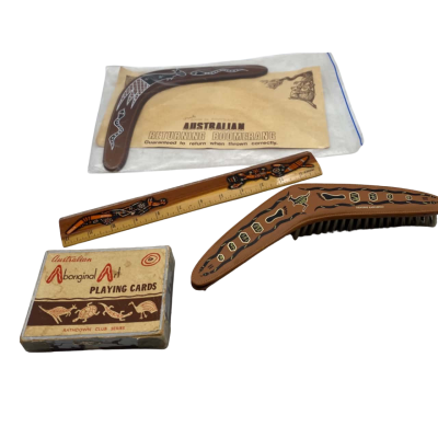 4x Vintage Indigenous Tourist Souvenirs 