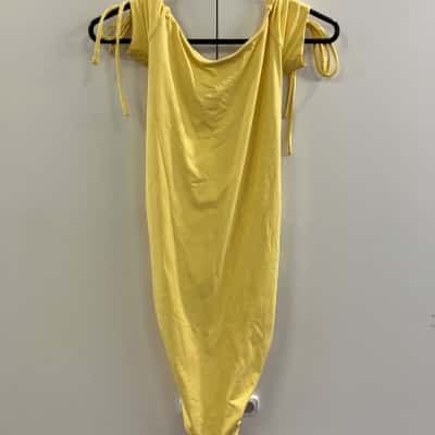 Babyboo Womens  Size S Mini Dress Yellow 