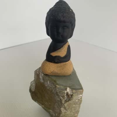 Meditating Buddha on Jade Base