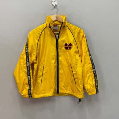 Vintage 1990’s Wu-Wear Wu Tang Clan Womens  Size 10 Windbreaker Yellow 