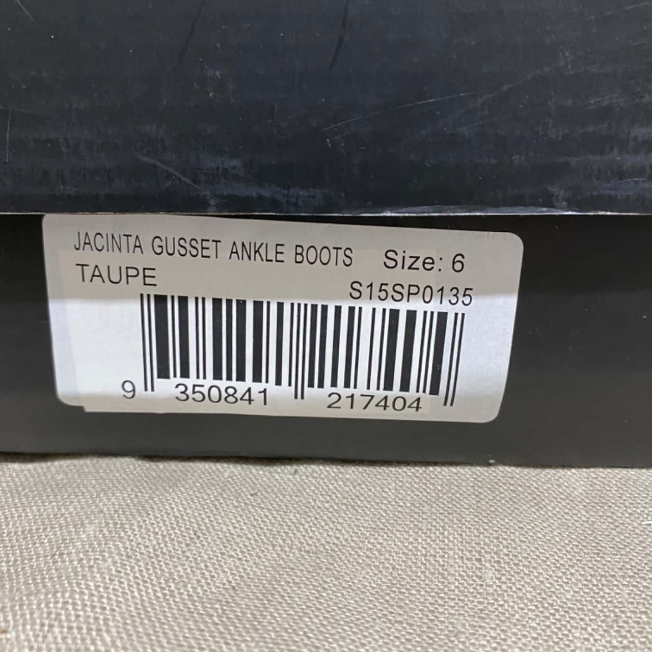 Womens SPURR SHOES Jacinta Gusset Ankle Boots Taupe(s)