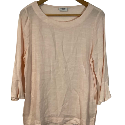 Jeanswest linen half sleeve  Size 10 Peach 