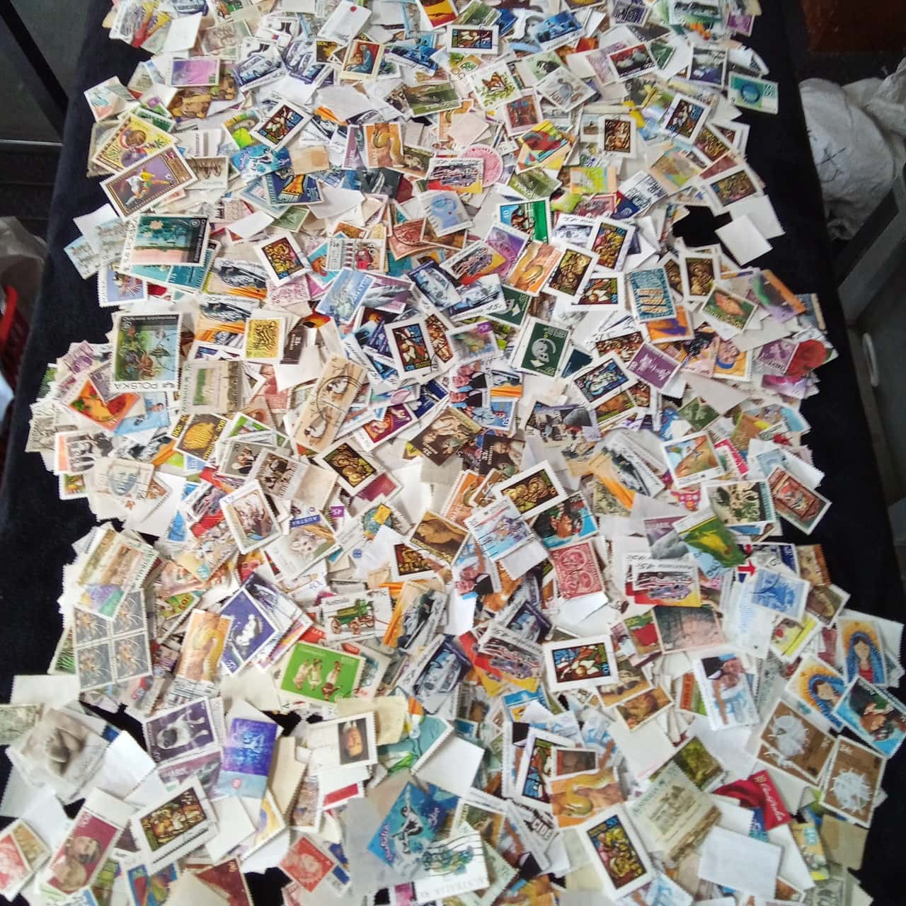 250 Grams Of Mixed World And Australian Stamps Off Paper So The Weight