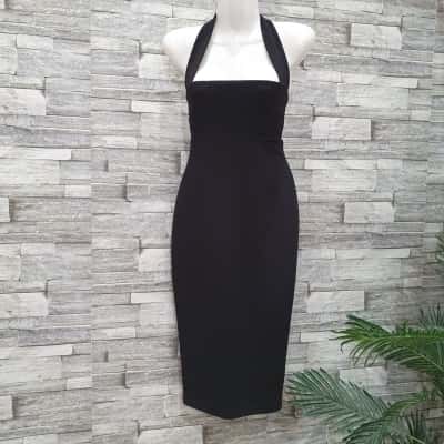 Nookie Womens  Size M Midi Dress Black  
