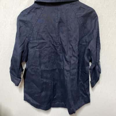 Black Pepper Womens  Size 14 Navy Blue Shirt