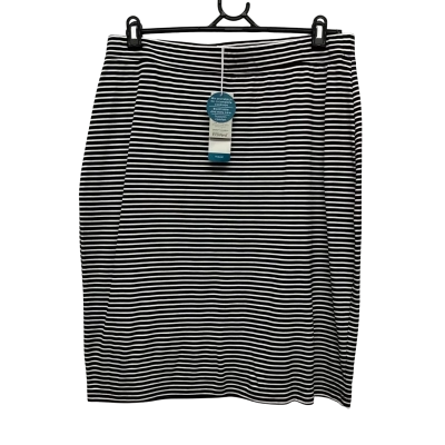 Regatta Women's  Size 14 Midi Skirt Black  / Striped / White 