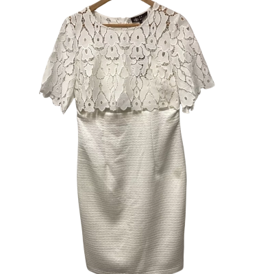 La Scala Womens  Size 10 Cocktail Dress White 