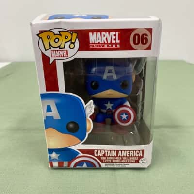 Funko Pop! Marvel Universe Captain America #06 vinyl bobble-head figure.