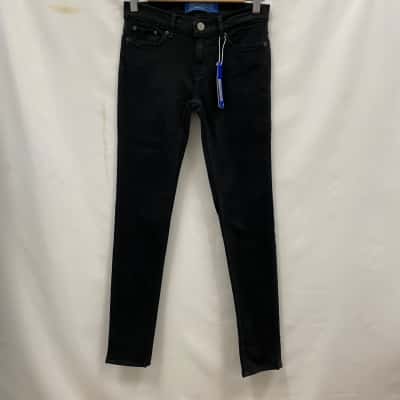Adidas Women's Denim Pants Size 26 Black RRP$170