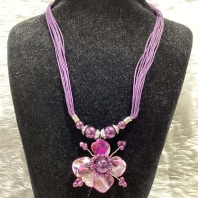  Womens Necklace Other / Purple / Silver 