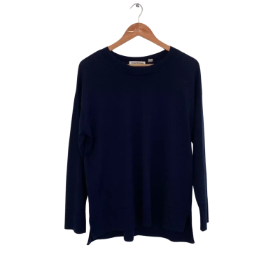 Country Road Womens  Size XL Crew Neck Jumper Navy Blue 
