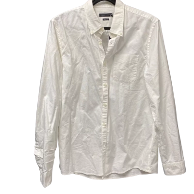 French Connection Mens  Slim Fit Size L Off White Shirt