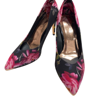 Ted Baker Womens  Size 37 Heels Floral / Rose Gold 