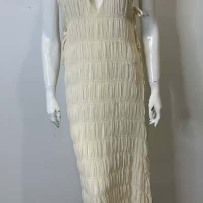 Indikah Womens  Size 14 / XL Maxi Dress Beige 