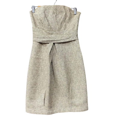 By Nicola Finetti Womens Size 8 Beige Strapless Mini Dress  