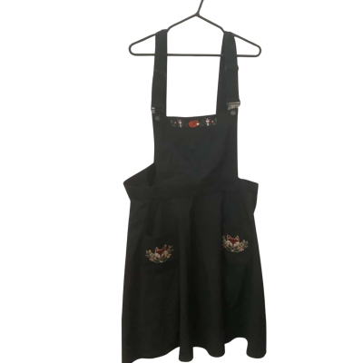 Women’s Hell Bunny  Size XXXL Overalls Black Fox