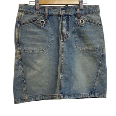 Vintage Cooldog denim skirt Sz M
