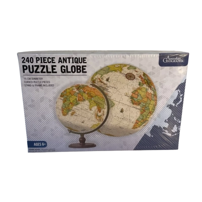 Australian Geographic 240pc Antique Puzzle Globe -Sealed New in Box