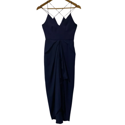 Forever New Size 6 Navy Blue Maxi Dress