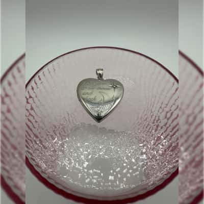 Silver Heart Locket Stamped TFC 925