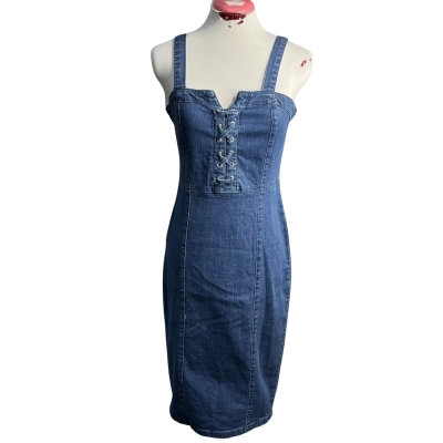Forever New Womens  Size 8 Denim Dress Blue 