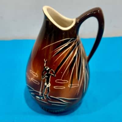 Australian Pottery Jug w/ Indigineous Motiff- collectors Delight