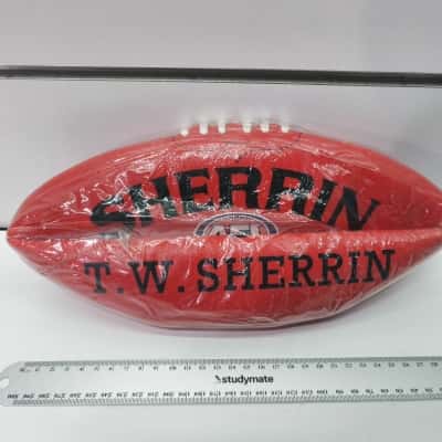 Sherrin AFL Football Sealed As New Red 
