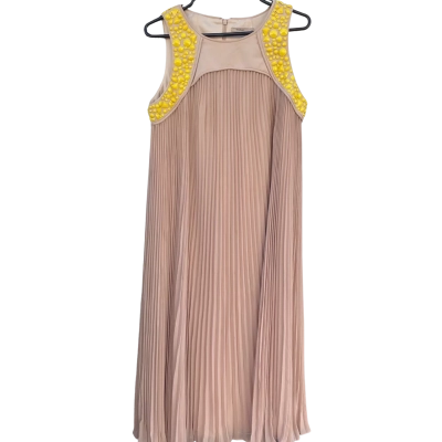 Thurley Womens  Dress Size 14 Beige / Yellow 