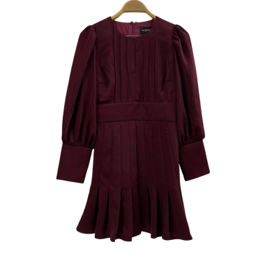 Mossman Women's Ready or not Dress Size 8 Maroon 