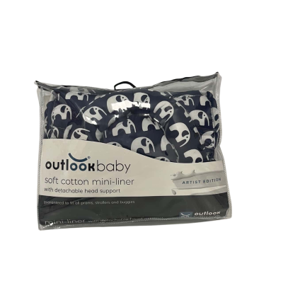 Outlook Baby Soft Cotton Mini-liner Artist Edition Blue / White 