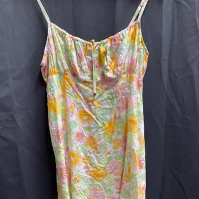 Showpo Womens Size 14 Floral Thin Strap Dress