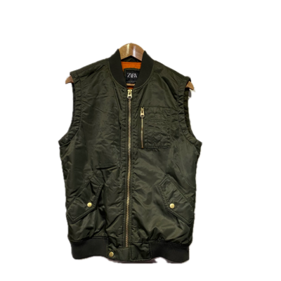 Zara Unisex Vest Size S Green / Orange 