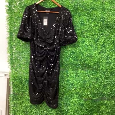 City Chic Womens  Size S Cocktail Dress Black  