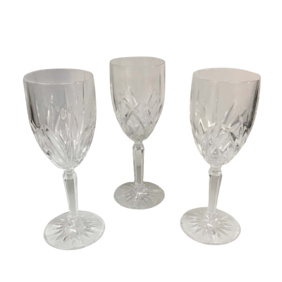 Waterford Crystal Glasses x 3 Approx 20 x 7cm