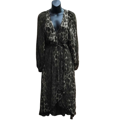 WITCHERY Size 6 Balloon Sleeve Dress in Jungle Print