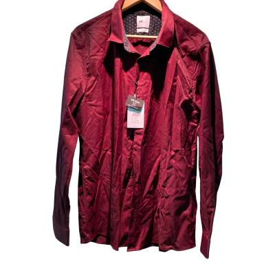 Yd. Mens  Size XXL Long Sleeve Shirt Maroon 