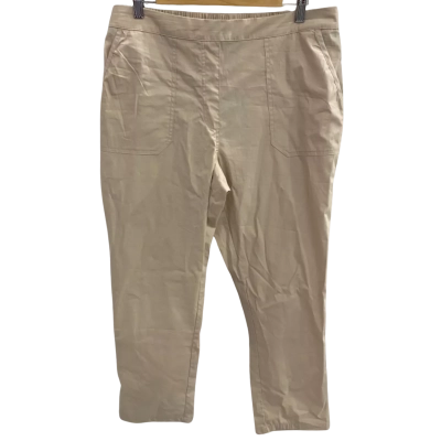 Blue Illusion Womens Size L Lightweight Cotton Pants Pebble