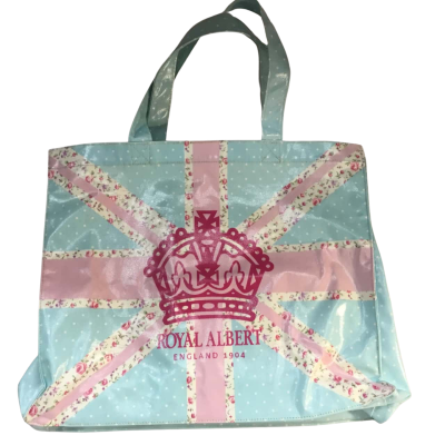  Royal Albert Blue Patterned Bag Approx 54 x 55cm